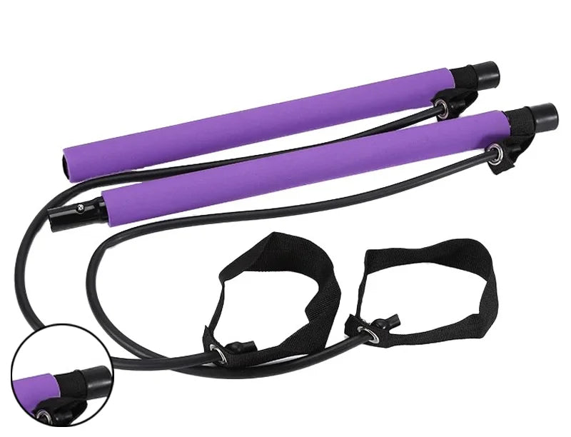 Multifunctional Pilates Bar with Resistance Bands