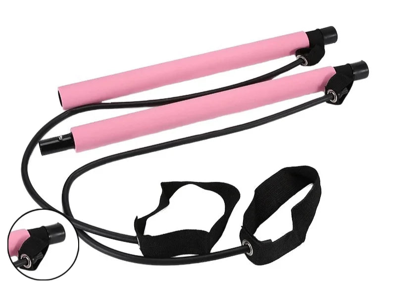 Multifunctional Pilates Bar with Resistance Bands