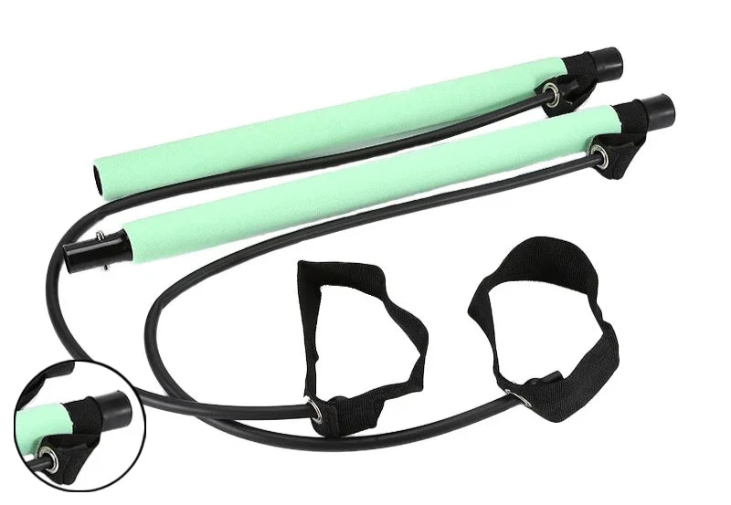 Multifunctional Pilates Bar with Resistance Bands