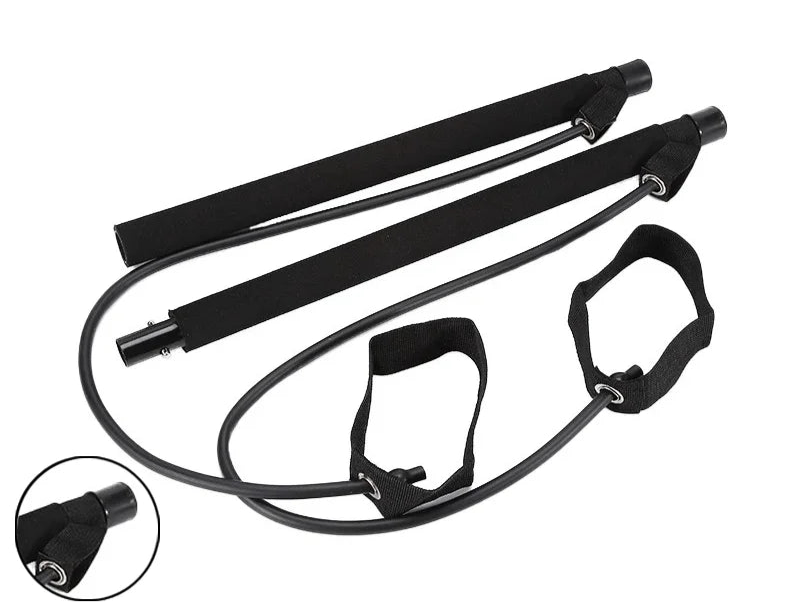 Multifunctional Pilates Bar with Resistance Bands